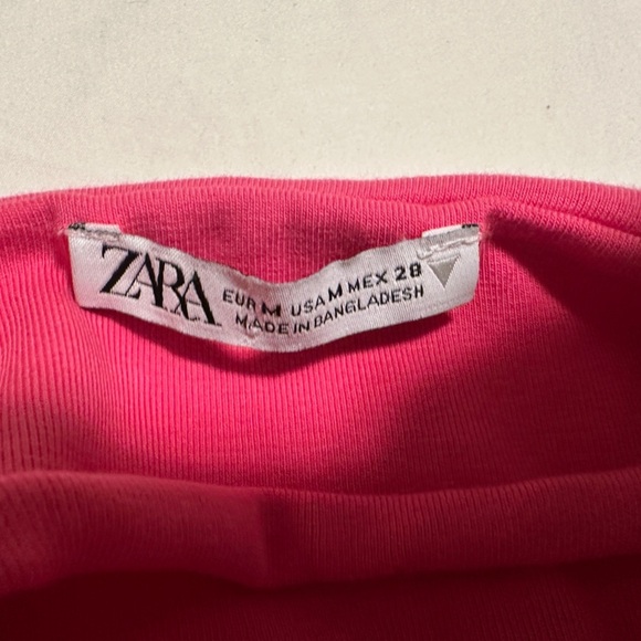 Zara Barbie Pink Spaghetti Strap Mini Dress Size Medium Women’s - Picture 7 of 8